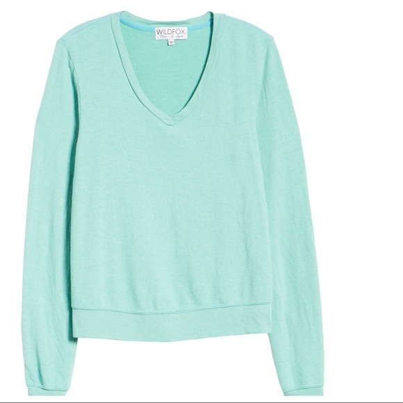 WILDFOX Baggy Beach Jumper Deep V Knit Pullover - Picture 1 of 16